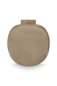 Vaso decorativo khaki 23 cm.
